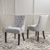 Hayden Tufted Fabric Dining/ Accent Chair (Set of 2) by Christopher Knight Home