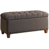 Tufted Storage Bench