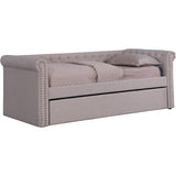 Tufted Transitional Fabric Daybed with Trundle