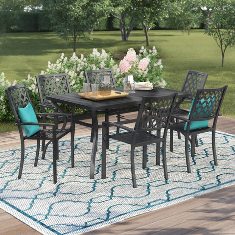 Janas Phivilla 7 Piece Dining Set