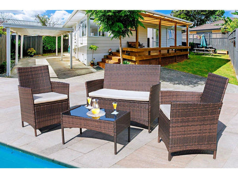 Homall 4 Pieces Outdoor Patio Furniture Sets