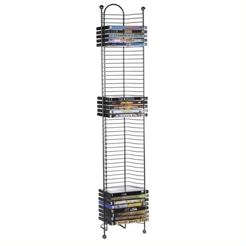 Atlantic Inc 43" Nestable DVD Tower in Gunmetal