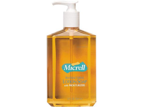 Micrell 9759-12 Antibacterial Lotion Soap, 12oz, Pump Bottle, Light Scent