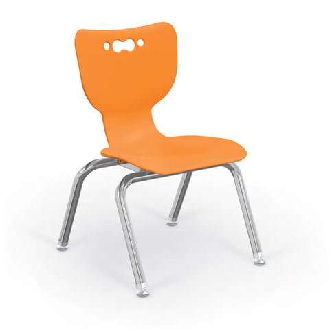 Balt® Hierarchy 12" Plastic Classroom Chair - Set of 5 - Orange