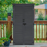 Garden 3 ft. W x 2 ft. D Solid Wood Lean-To Storage Shed