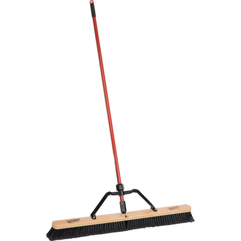 Libman Commercial 36" Smooth Sweep Push Broom - Brace Handle - 850 - pack of 3