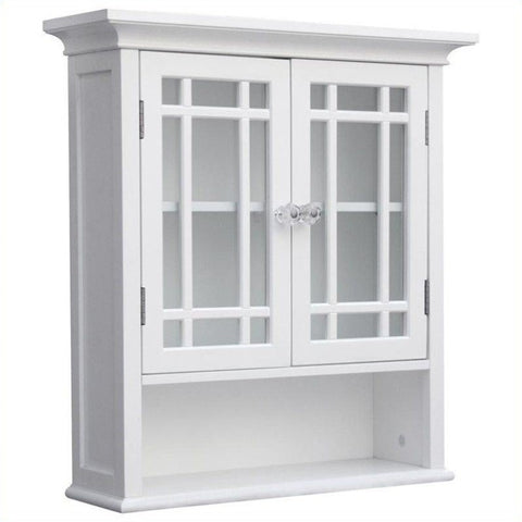2-Door Wall Cabinet in White