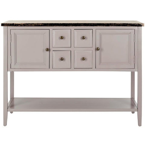 Safavieh Charlotte Grey Storage Sideboard - 45.7" x 15" x 34"