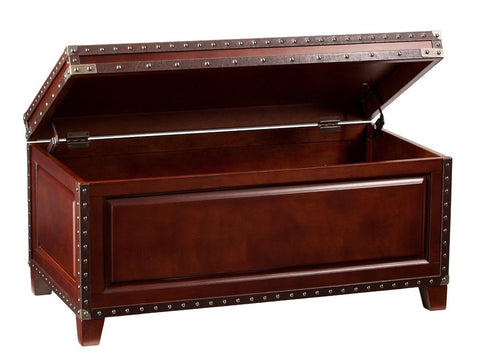 Amherst Trunk Cocktail Table Dark cherry-CK5480