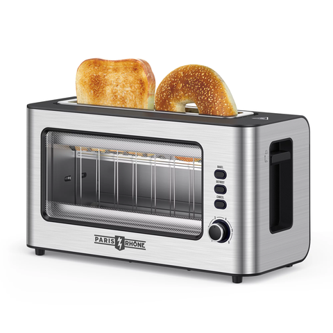 2 Slice Toaster with Extra Wide Long Slots,