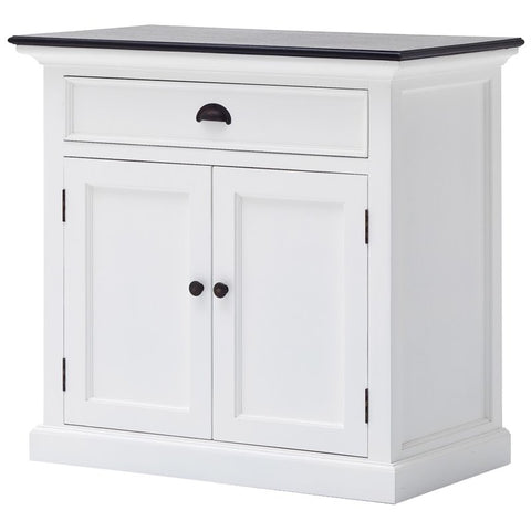 NovaSolo Halifax Contrast Medium Buffet in Pure White and Black