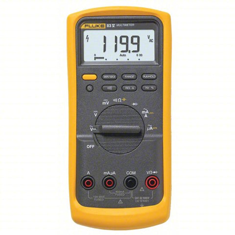 FLUKE Digital Multimeter: CAT III 1000V/CAT IV 600V, Avg, Calibration Certificate Included, 6,000