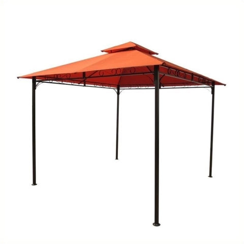 Pemberly Row Outdoor Canopy Gazebo in Terra Cotta