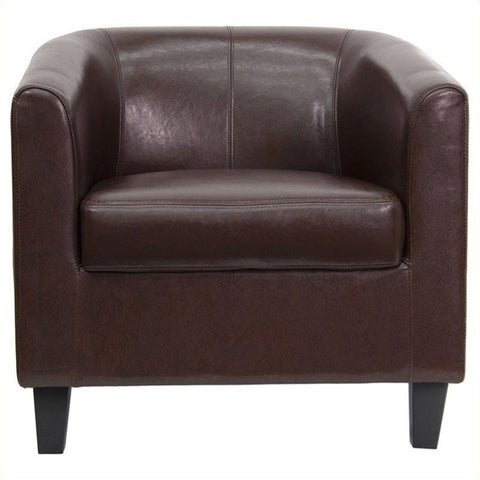 Transitional Leather Reception Chair