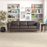 Lidia 89'' Mid-Century Modern Furniture Comfy Genuine Leather Sofa