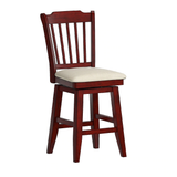 Eleanor Slat Back Wood Swivel Counter Stool by iNSPIRE Q Classic - 29"