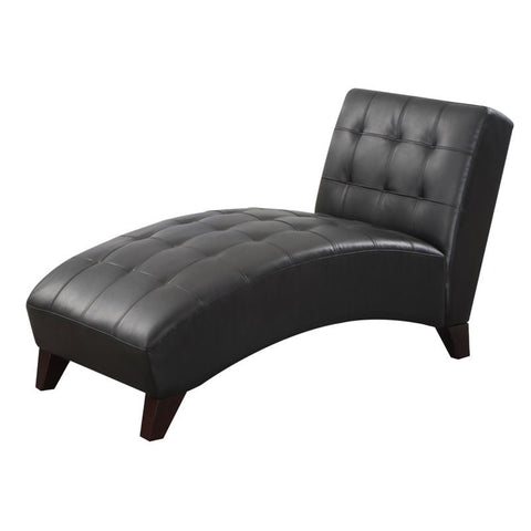 ACME  Faux Leather Chaise Lounge