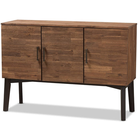Sideboard in Caramel Brown and Dark Brown