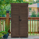 Garden 3 ft. W x 2 ft. D Solid Wood Lean-To Storage Shed