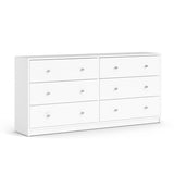 Tvilum Portland Contemporary 6 Drawer Double Dresser