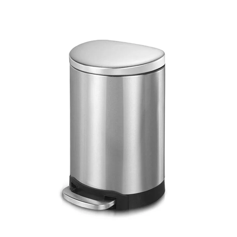 Stainless Steel 1.6 Gallon Step On Waste Basket