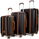 BADGLEY MISCHKA Mia 3 Piece Expandable Retro Luggage Set