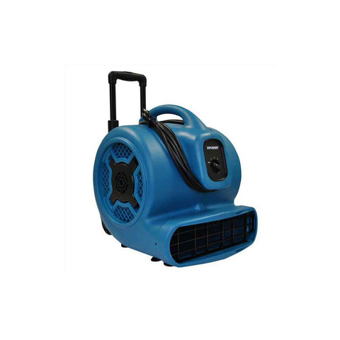 XPOWER Stackable Air Mover W/ Telescopic Handle & Wheels, 3 Speeds 1 HP - X-830H