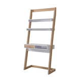 Lazlo Wood Writing Desk with Shelves