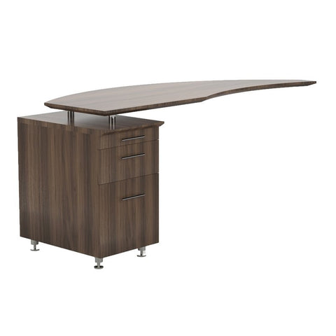 63" Curved Desk Return