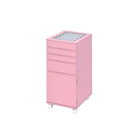 ACME Nariah Jewelry Armoire in Pink