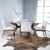 Caruso Mid-Century Modern 5 Piece Dining Set