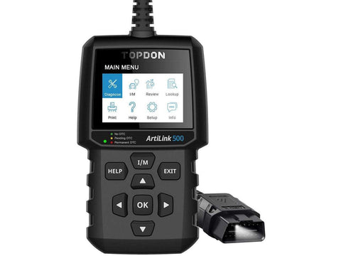 OBD2 Scanner TOPDON AL500 Car Diagnostic Scanner, Car Check Engine Light CAN Diagnostic Code Reader 10 OBD2 Functions