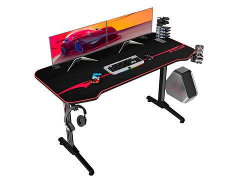 55 Inch Ergonomic Gaming Desk PC Computer Desk