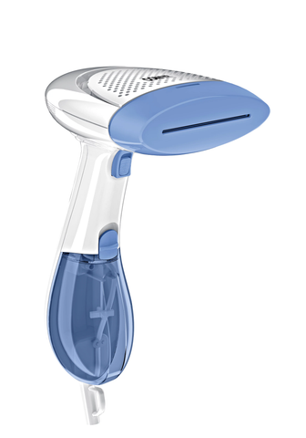 Handheld Garment Steamer for Clothes, ExtremeSteam 1200W, Portable Handheld Design, White/Blue, GS237X