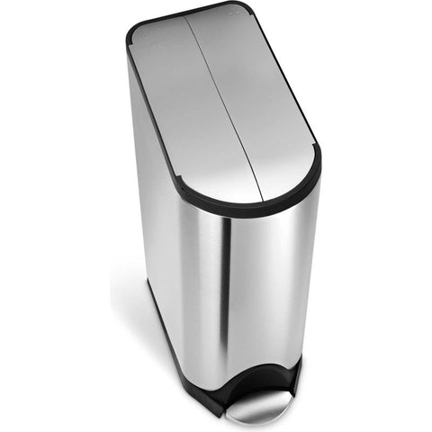 simplehuman® Butterfly Step Can - 12 Gallon Brushed SS