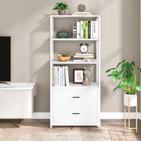 Tashyra 60'' H x 23.6'' W Steel Bookcase