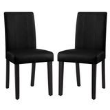 Leather Indoor Dining Chair Set of 2