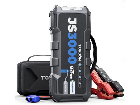 TOPDON JS3000 Car Jump Starter 3000A Peak 24000mAh Car Battery Booster for Up to 9L Gas/ 7L Diesel Engines