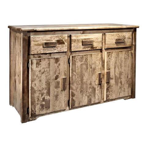 Montana Woodworks Homestead Transitional Wood Sideboard in Brown
