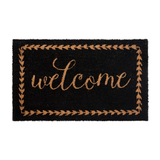 Quantasia Indoor/Outdoor Coir Doormat with Welcome Message and Non-Slip Back