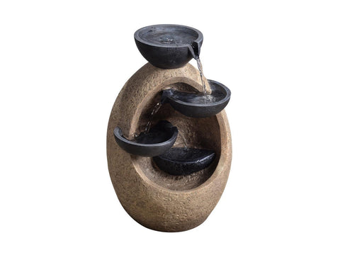 Peaktop - Outdoor-Tiered Bowls Fountain