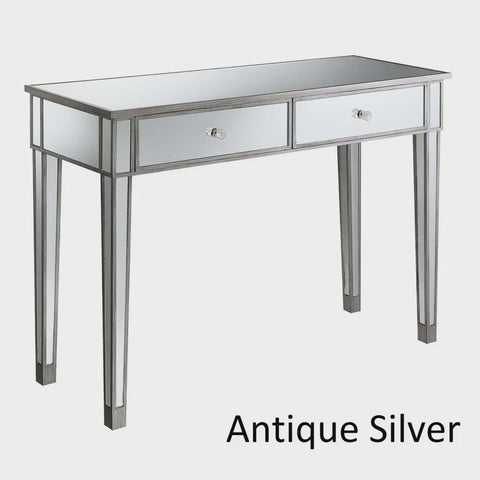 Silver Orchid Talmadge Mirrored Desk Vanity