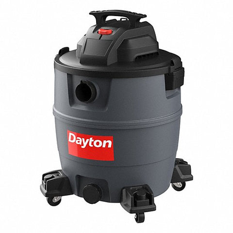 Shop Vacuum: 16 gal Tank Size, Plastic, 2 1/2 in Vacuum Hose Dia., 102 cfm Vacuum Air Flow