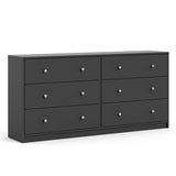 Tvilum Portland Contemporary 6 Drawer Double Dresser