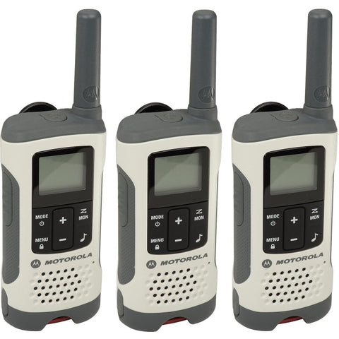 Motorola Talkabout ® T260TP Rechargeable Two-Way Radios, White - 3 Pack