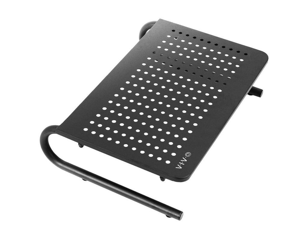 Vivo Computer Hand Riser VIVO Black Vented Metal Desktop Stand Ergonomic Monitor and Laptop Ris ...