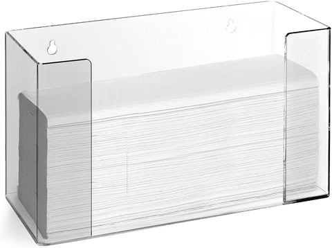 Stock Your Home Clear Acrylic Paper Towel Holder, Wall Mount