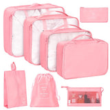 Livhil 8Pcs Packing Cubes, Suitcase Organizer Bags Set Packing Cubes for Travel Luggage