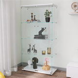 64.5" 4-Shelf Case Glass Display Cabinet, Curio Cabinet