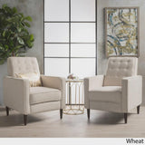 Mervynn Mid-Century Fabric Recliner Club Chair (Set of 2) by Christopher Knight Home